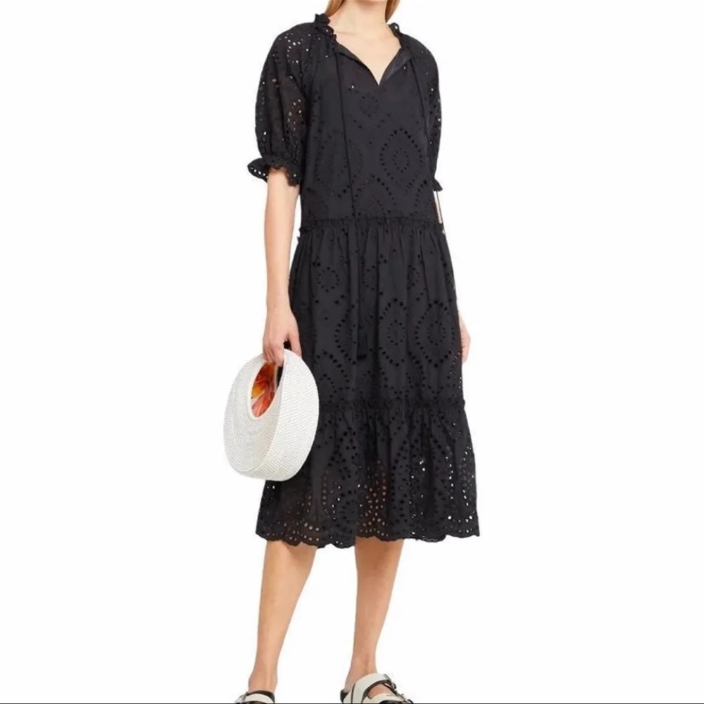 O.P.T. Sundays Black Eyelet Dress